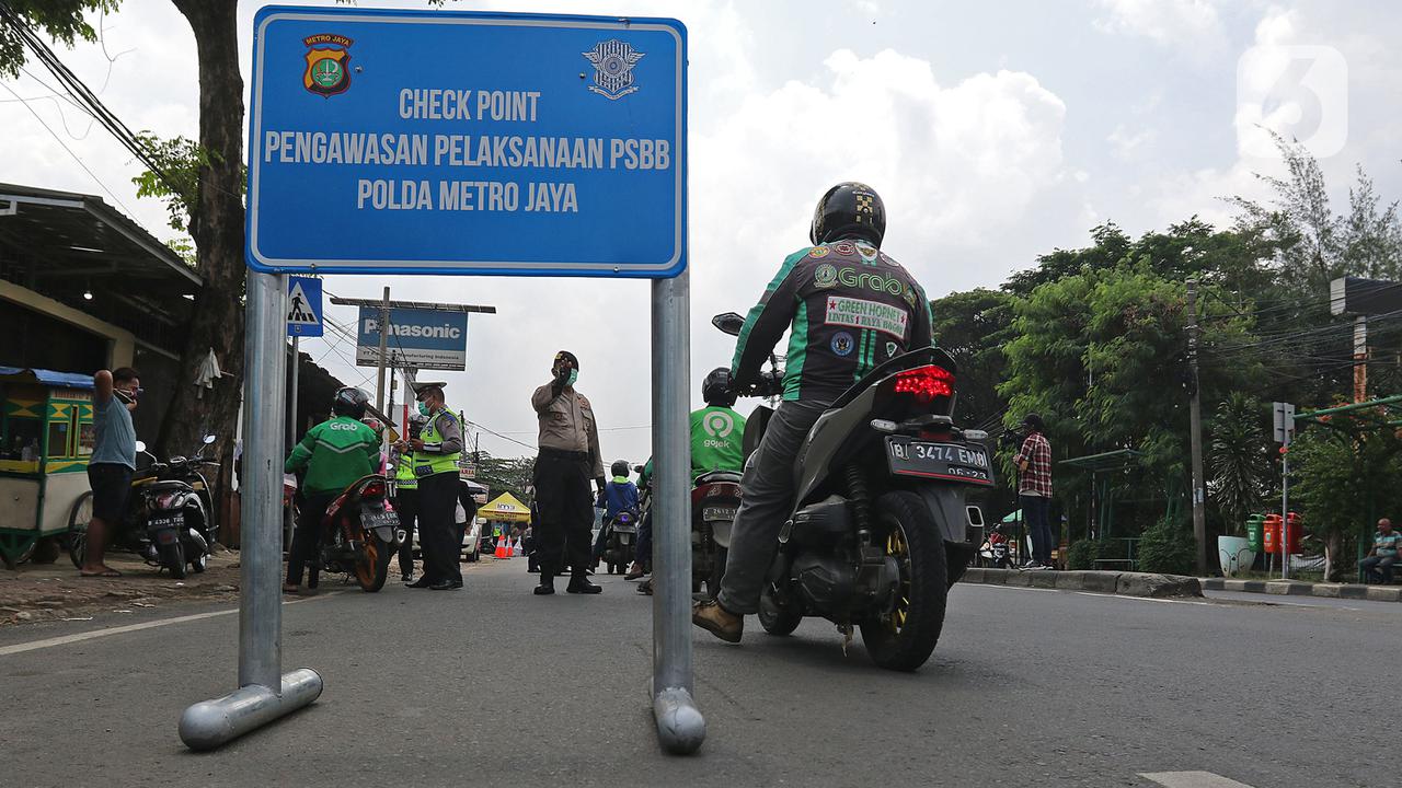 Pengawasan Pelaksanaan PSBB di Perbatasan Jakarta-Depok