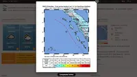 Gempa Nias Barat, Jumat (14/5/2021). (BMKG)