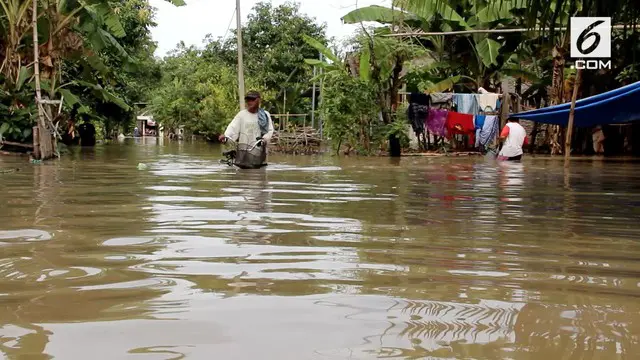 Sebanyak 8 desa di Kabupaten Jombang, Jawa Timur, hingga Kamis pagi, masih terendam banjir.