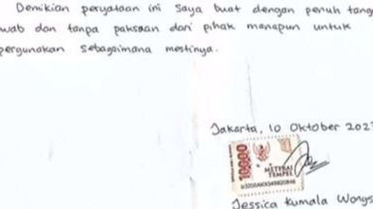 "Demikian pernyataan ini saya buat dengan penuh tanggung jawab dan tanpa paksaan dari pihak manapun untuk dipergunakan sebagaimana mestinya"