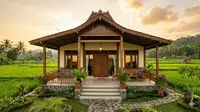 8 Inspirasi Fasad Rumah Desa Ala Juragan Sawah, Tampil Mewah Tanpa Berlebihan