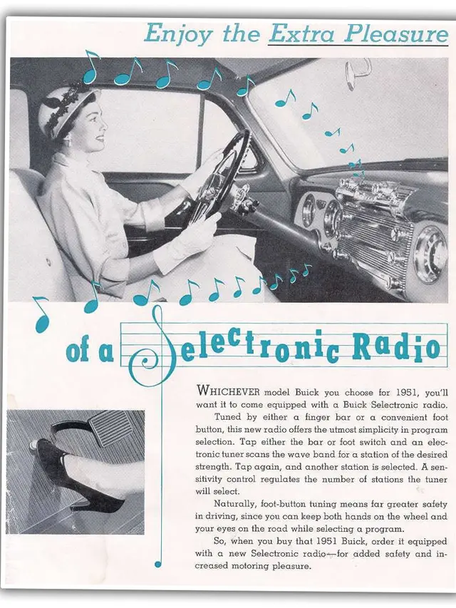 Buick Selectronic radio.