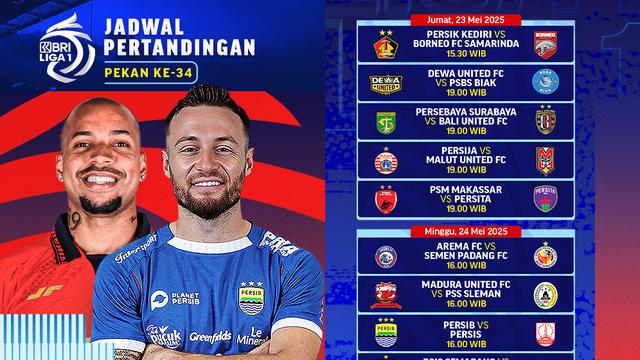 BRI Liga 1 Pekan ke-34 2024/25