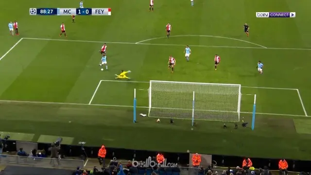 VIDEO: Highlights Liga Champions, Manchester City Vs Feyenoord 1-0