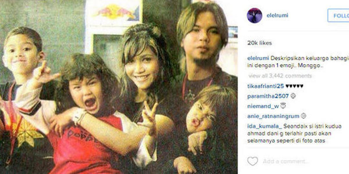 Posting foto mengharukan, El kangen Ahmad Dhani dan Maia bersama
