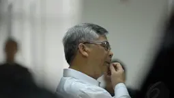 Mantan Ketua MK itu juga mengaku akan melakukan banding terhadap putusannya nanti jika dianggap tidak adil, Jakarta, Senin (30/6/14). (Liputan6.com/Miftahul Hayat)