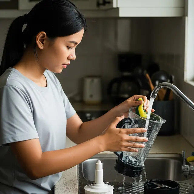 Membersihkan Blender (Gemini AI)