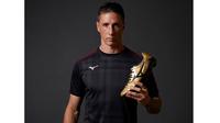 Fernando Torres kini memiliki sepatu andalan asal Jepang untuk dipakai bertanding di Liga Jepang. Seperti apa sepatu pilihannya?
