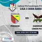 Jadwal lengkap Liga 3 Jawa Barat 2021 Sabtu, 18 Desember 2021. Sumber foto : Vidio.com.