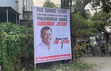 Baliho Dukungan Ahmad Luthfi Maju Pilgub Jateng Bertebaran di Sukoharjo, Klaten hingga Sragen