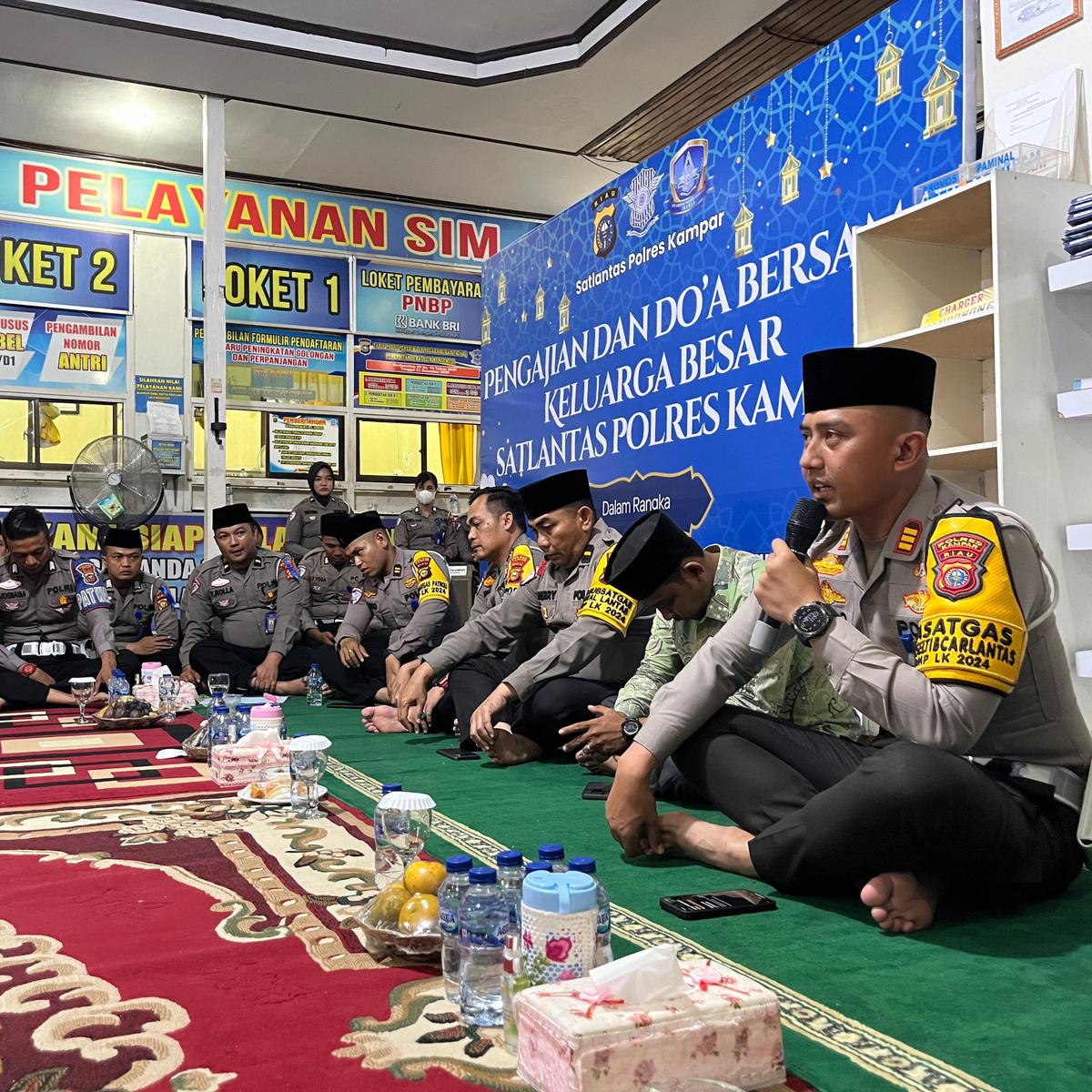 Satlantas Polres Kampar Gelar Doa Bersama