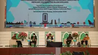 Webinar bertajuk 'Peningkatan Indeks Literasi Masyarakat di Provinsi/Kabupaten/Kota Tahun 2020' yang diselenggarakan di Universitas Islam Malang, Jawa Timur, Senin (28/12/2020). (Liputan6.com/ Ist)