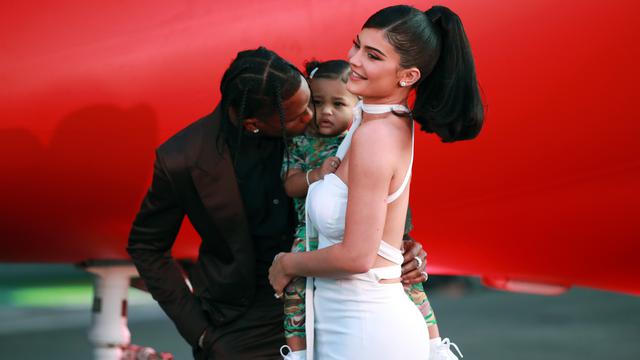 Travis Scott, Stormi Webster, dan Kylie Jenner