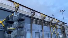 Rat Verlegh Stadion. Berkunjung ke stadion Rat Verlegh, kandang NAC Breda pada Minggu (17/1/2021) tatkala NAC bersiap tandang ke Jong PSV di Eerste Divisie. Sama sekali tidak ada aktivitas ditemui di sana. (Bola.com/Tito Sianipar)