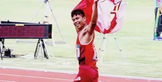 Dalam ajang tersebut, Sapto Yogo Purnomo meraih catatan waktu 11,31 detik. Atas prestasinya, atlet lari 100 Meter T37 Putra Indonesia tersebut berhasil meraih medali perunggu. (Instagram/saptoyogopurnomo).