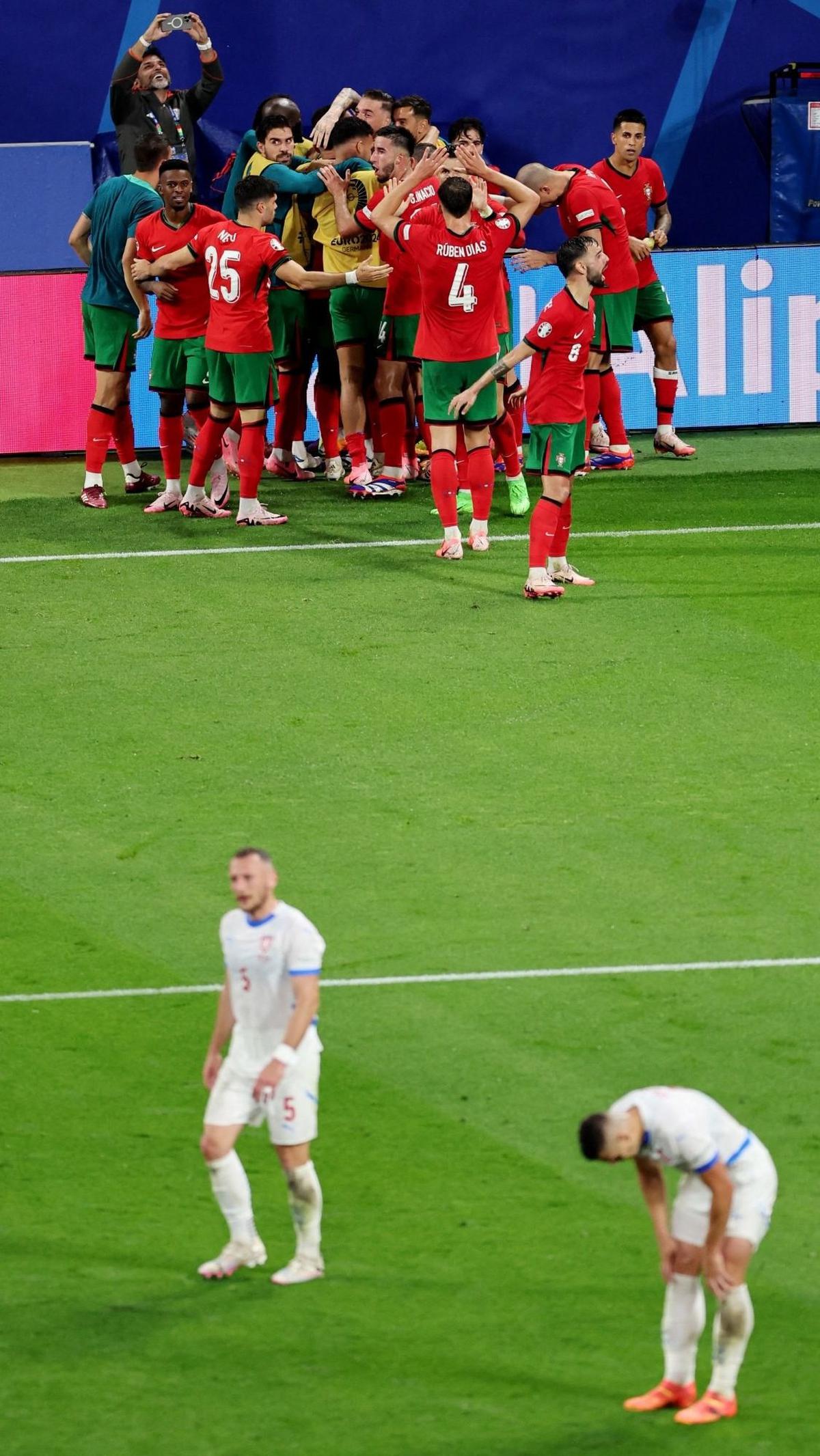Kemenangan ini telah mengantar Portugal ke peringkat dua klasemen sementara Grup F Piala Eropa 2024.&nbsp;Foto: Reuters