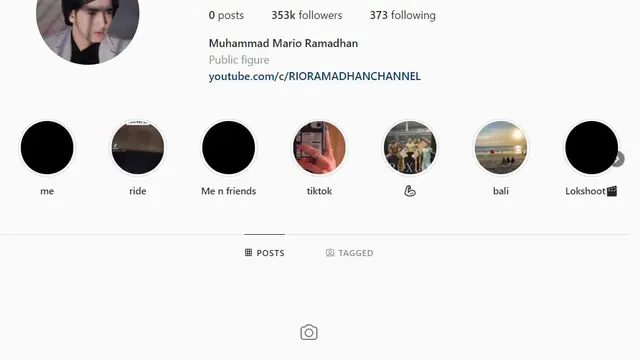 Akun Instagram Rio Ramadhan. (Sumber: Instagram/riooramadhn)
