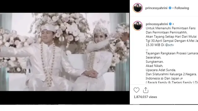 Syahrini (Foto: Instagram)