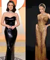 Doja Cat berhasil mencuri perhatian dalam balutan gaun emas custom dari Balmain. Dengan siluet elegan dan kilauan emas yang memukau, penampilan Doja Cat menjadi salah satu yang paling berkesan di malam itu. [@dojacat].