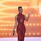 Miss Universe 2019 Zozibini Tunzi di panggung kompetisi Miss Universe ke-69 di Seminole Hard Rock Hotel & Casino pada 16 Mei 2021 di Hollywood, Florida. (RODRIGO VARELA / GETTY IMAGES NORTH AMERICA / GETTY IMAGES VIA AFP)