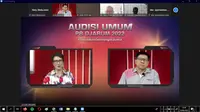 Tangkapan layar konferensi pers virtual Audisi Umum PB Djarum 2022. (Hery Kurniawan/Bola.com)