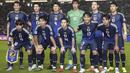 <p>Starting XI pemain Jepang dalam laga melawan Timnas Indonesia saat laga Grup C Putaran Ketiga Kualifikasi Piala Dunia 2026 di Suita Stadium, Jepang, Selasa (10/06/2025). (AP Photo/Kyodo News/Shohei Miyano)</p>
