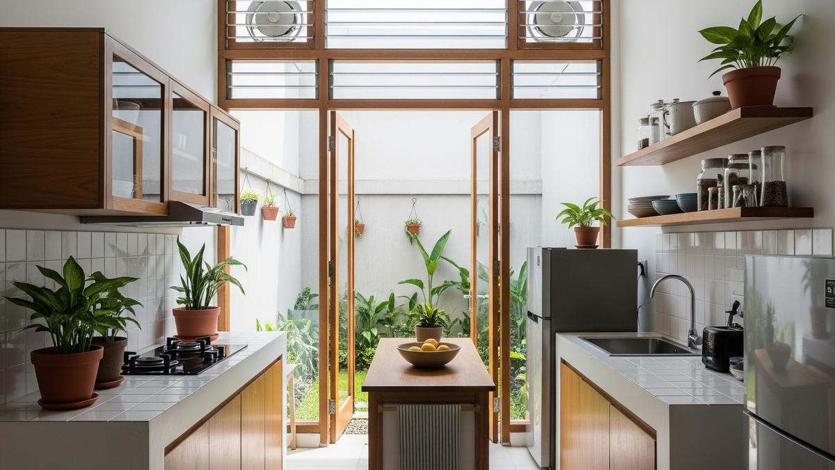 6 Desain Dapur Sempit Memanjang di Belakang Rumah agar Tidak Terasa Sumpek