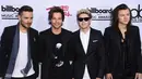 History menjadi salah satu single di album terbaru One Direction bertajuk Made in the A.M. Album kelima mereka ini bakal dirilis pada 13 November 2015 mendatang. (AFP/ROBYN BECK)