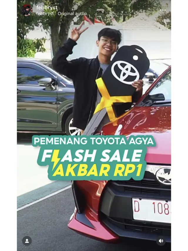 Menangkan Mobil Seharga Rp 1 di Flash Sale Shopee, Wajah Pria 23 Tahun Ini Muncul di Baliho Cimahi