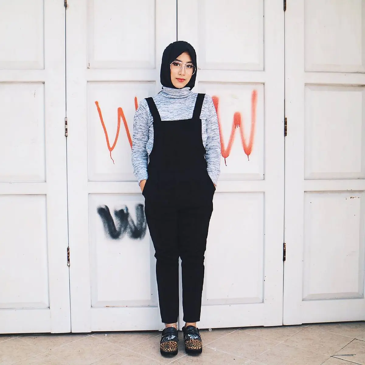 Ootd jumpsuit hijab shop