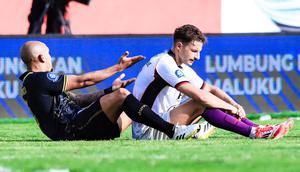 Persik Kediri bertekuk lutut dari Malut United dengan skor telak 0-4 di Stadion Gelora Kie Raha Ternate Sabtu (24/1/2026). (Doc Malut United)