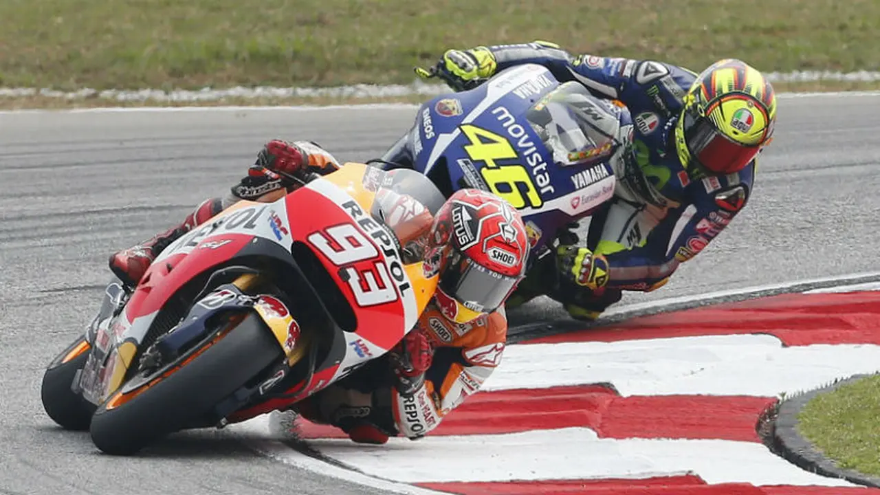 Valentino Rossi dan Marc Marquez