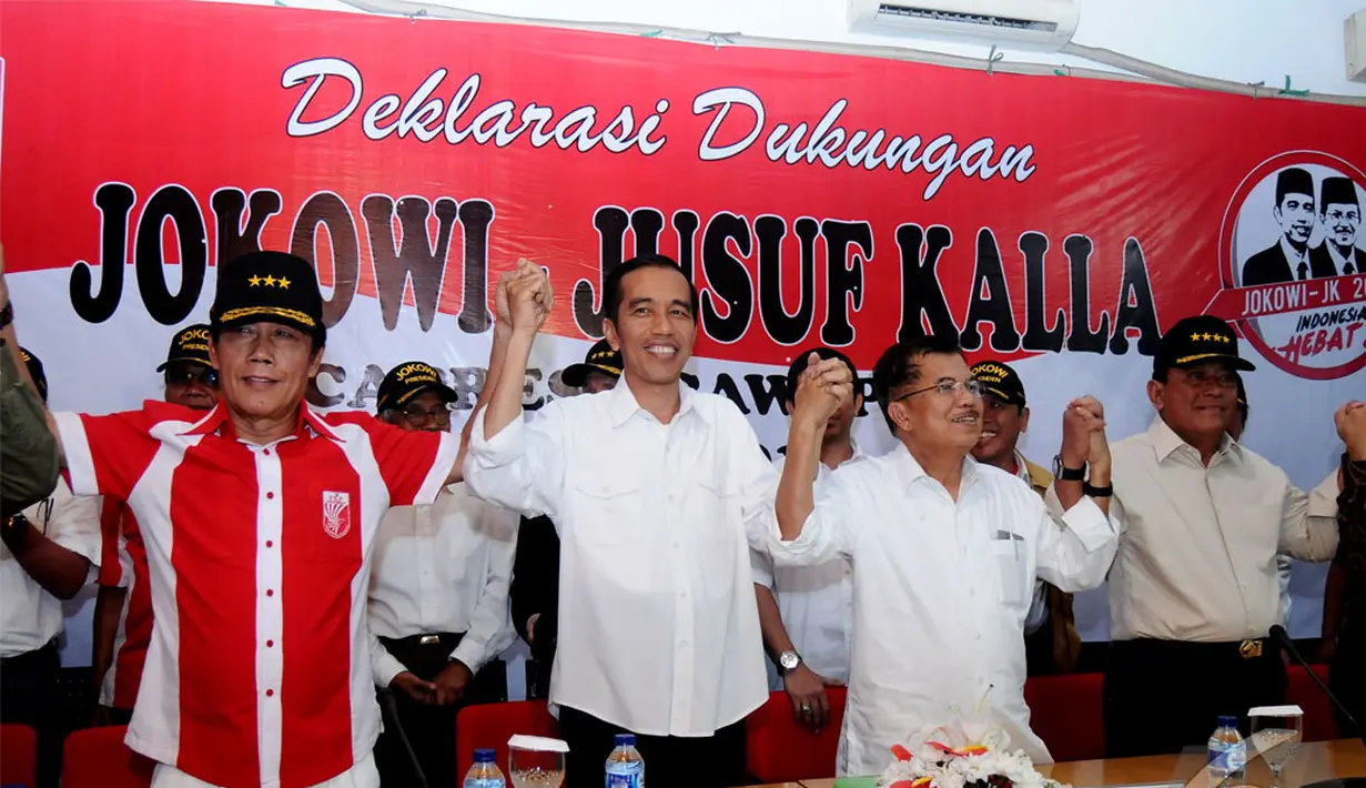 Ketua Umum PKPI Sutiyoso memutuskan dukung pasangan Joko Widodo-Jusuf Kalla, Menteng, Jakarta Pusat, Kamis (22/5/2014) (Liputan6.com/Andrian M Tunay).