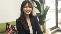 Raline Shah dalam wawancara terbatas di kawasan Senayan, Jakarta, 30 Mei 2023. (Liputan6.com/Asnida Riani)