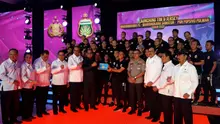 Peluncuran Jersey Bhayangkara FC (Liputan6.com / Luthfie Febrianto)