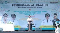 Alun-alun Pondok Aren diresmikan Wali Kota Depok Benyamin Davnie. (Istimewa)