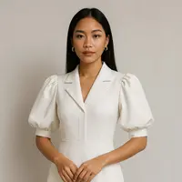 Inspirasi Dress Warna Putih (Image by ChatGPT)