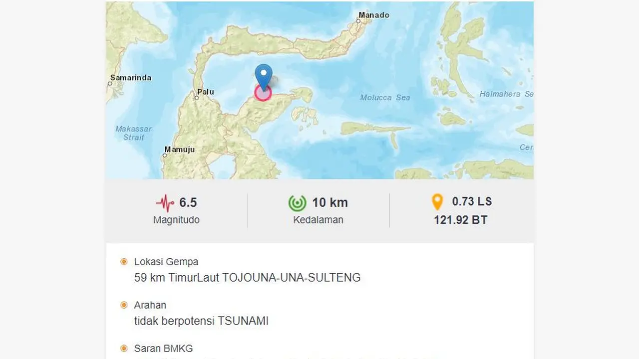 Gempa Tojo Una-Una