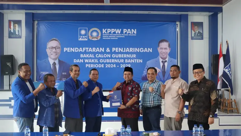 Arief R Wismansyah Daftar Maju Pilgub Banten Lewat PAN, PDIP, dan NasDem