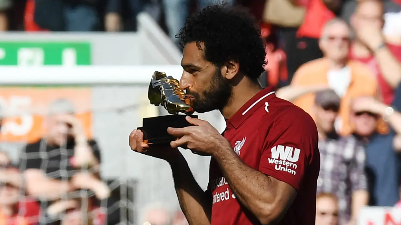 Foto: Pimpin Daftar Top Skor Sementara Liga Inggris, Mohamed Salah Di Ambang Gelar Sepatu Emas Ketiga dan Ketujuh Bagi Liverpool