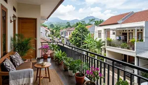 8 Desain Balkon Rumah yang Berhadapan dengan Tetangga, Tetap Nyaman dan Punya Pemandangan Indah