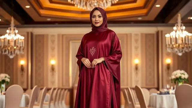 Inspirasi Busana Muslimah 1 Warna