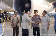 Prabowo Tiba di Indonesia Usai Lawatan ke Inggris dan Swiss