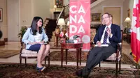 Duta Besar Kanada untuk Indonesia Peter MacArthur (kanan) saat wawancara khusus dengan Liputan6.com (26/9/2017) (Faizal Fanani/Liputan6.com)