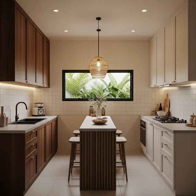 9 Desain Dapur Minimalis dengan Kitchen Set Dua Sisi