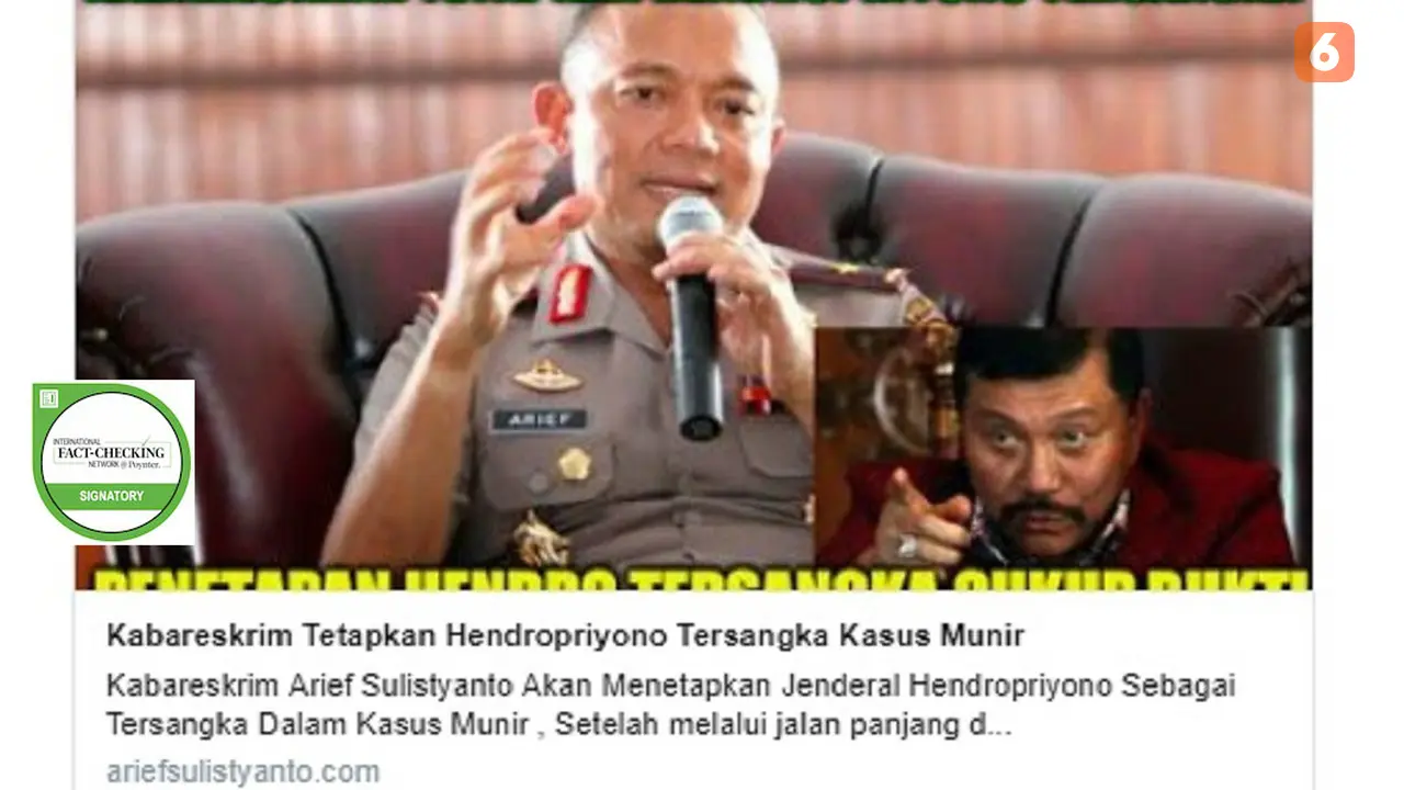 Cek Fakta - Screenshot dari akun di Twitter yang memuat cuplikan situs ariefsulistyanto.com