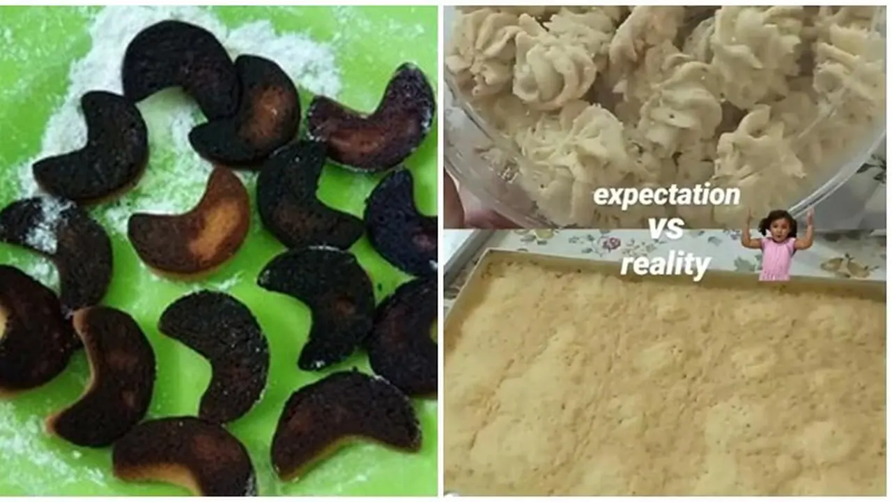 8 Potret Hasil Kue Lebaran Buatan Netizen Ini Bikin Tepuk Jidat