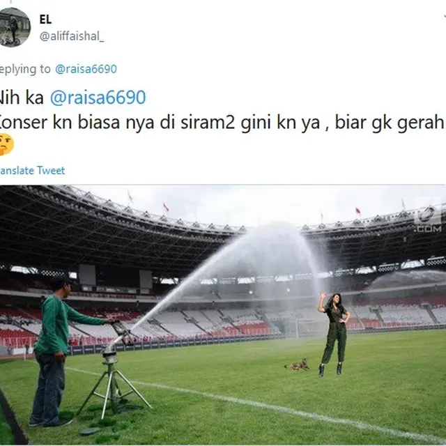 Foto editan kocak Raisa buatan warganet