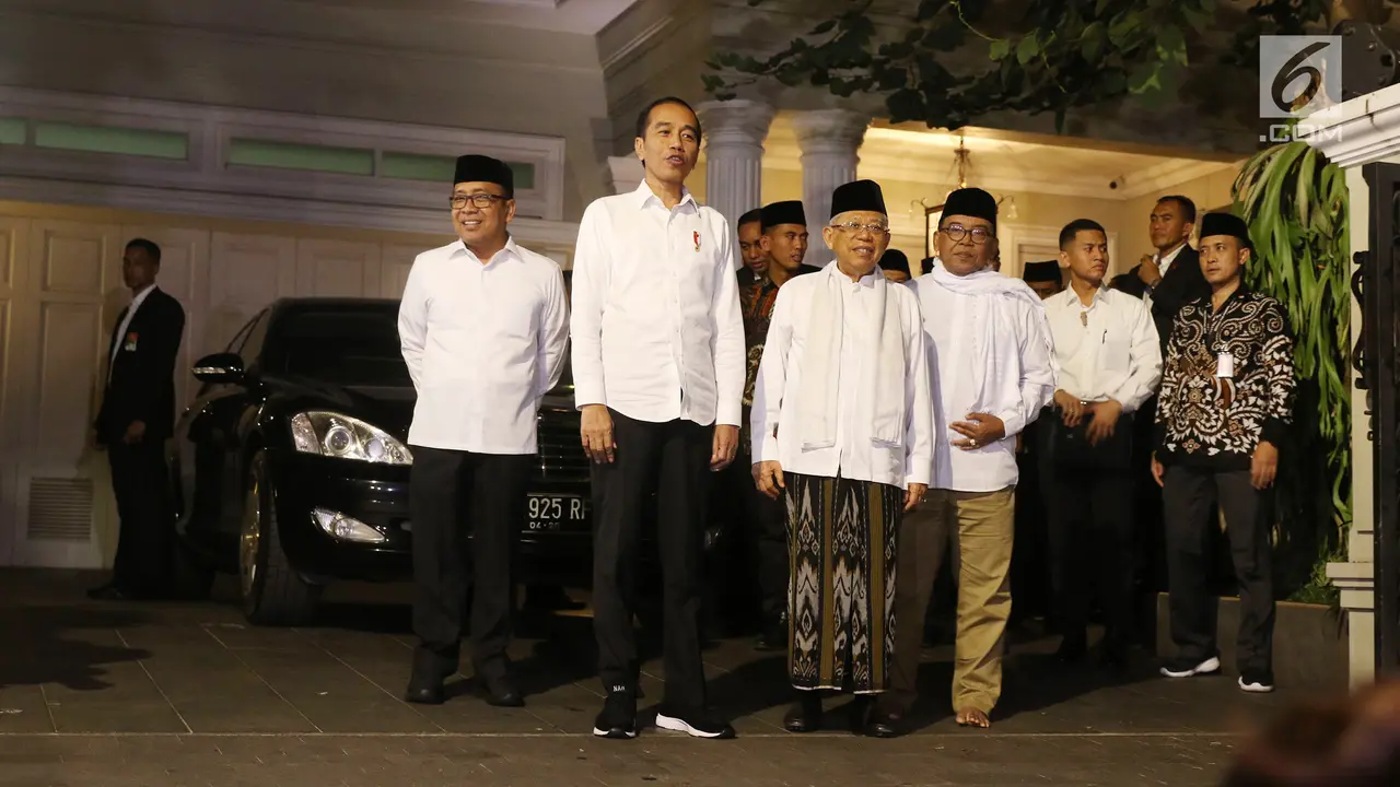 Jemput Ma'ruf Amin, Jokowi Ajak Nobar Putusan MK di Halim