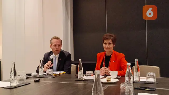 Emil Akander dan Marina Berg di SISP 2022. (Anissa Rizky/Liputan6.com)